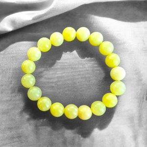 Lemon Jade Bracelet 10mm Natural Stones Stretch Crystals Healing Bracelet Unisex
